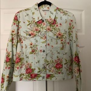 Spring Floral Jacket Size Medium M NWT